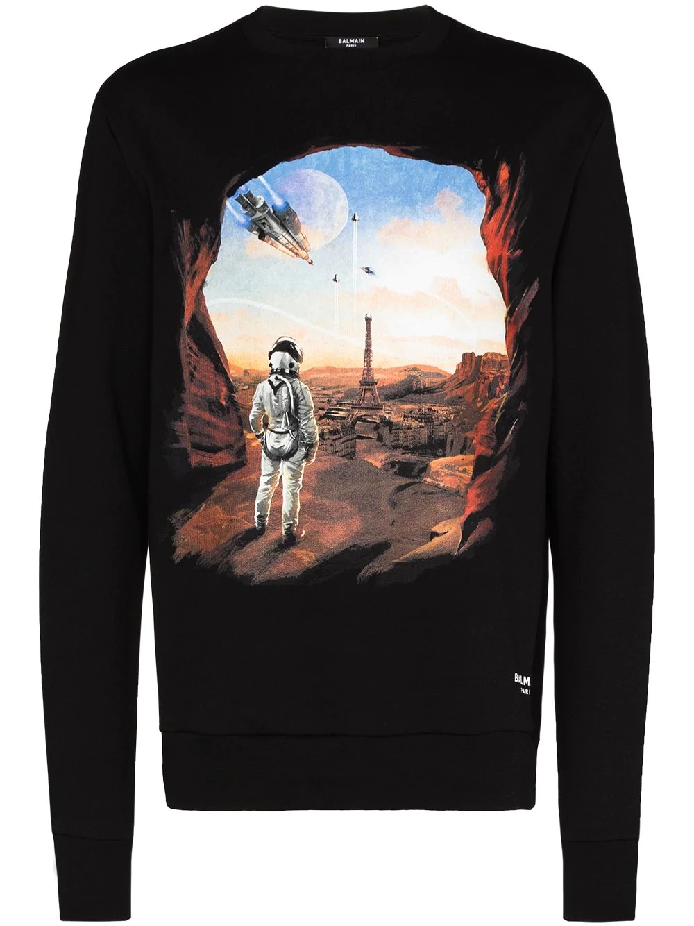 astronaut-print sweatshirt - 1