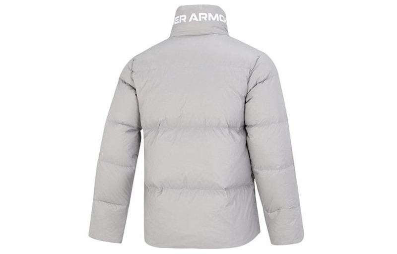 Under Armour Under Armour Logo Puffer Jacket 'Light Grey' 1375449-558 outlook