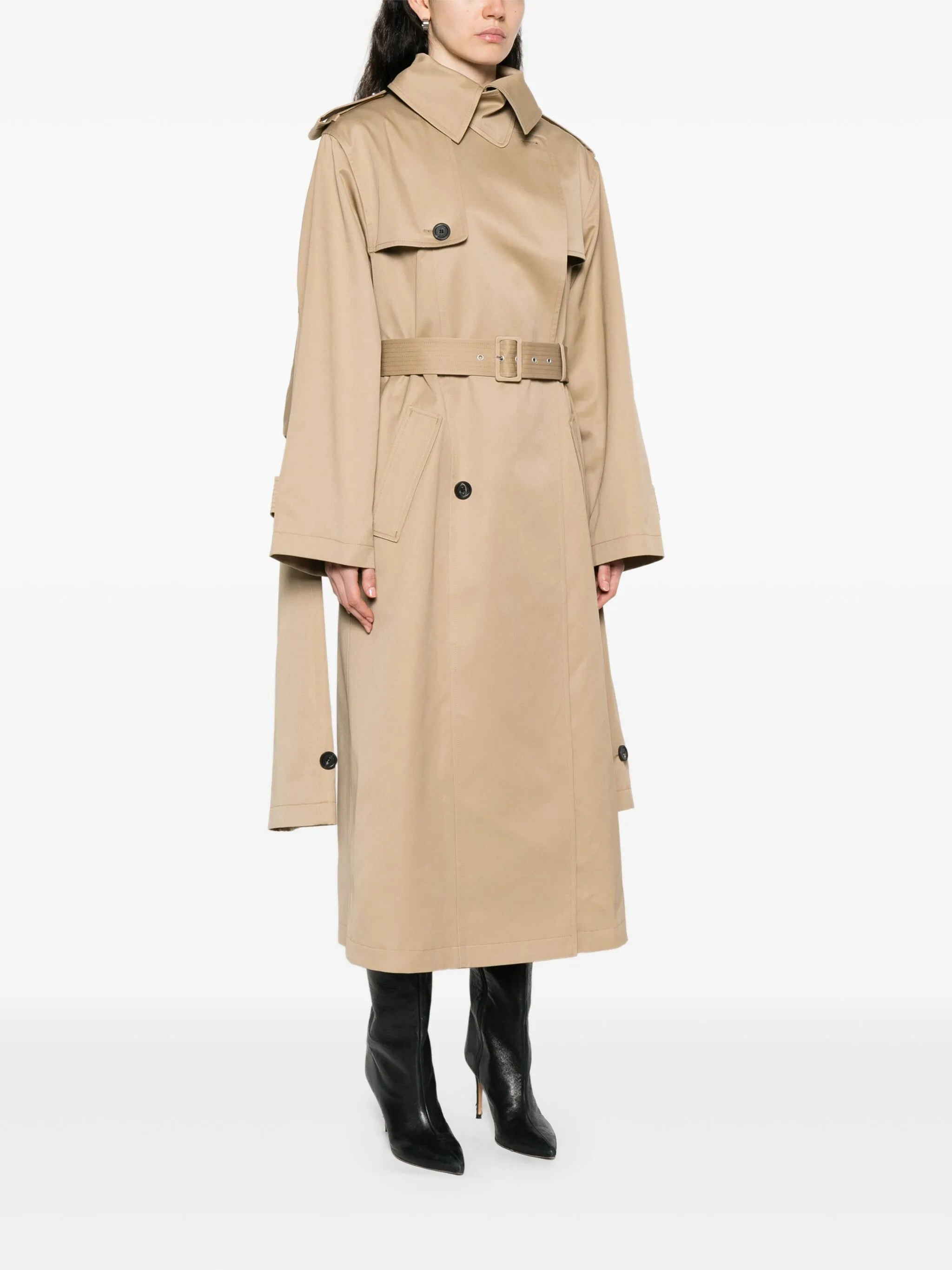 Jean Paul Gaultier Double-breasted Belted Trench Coat - 4