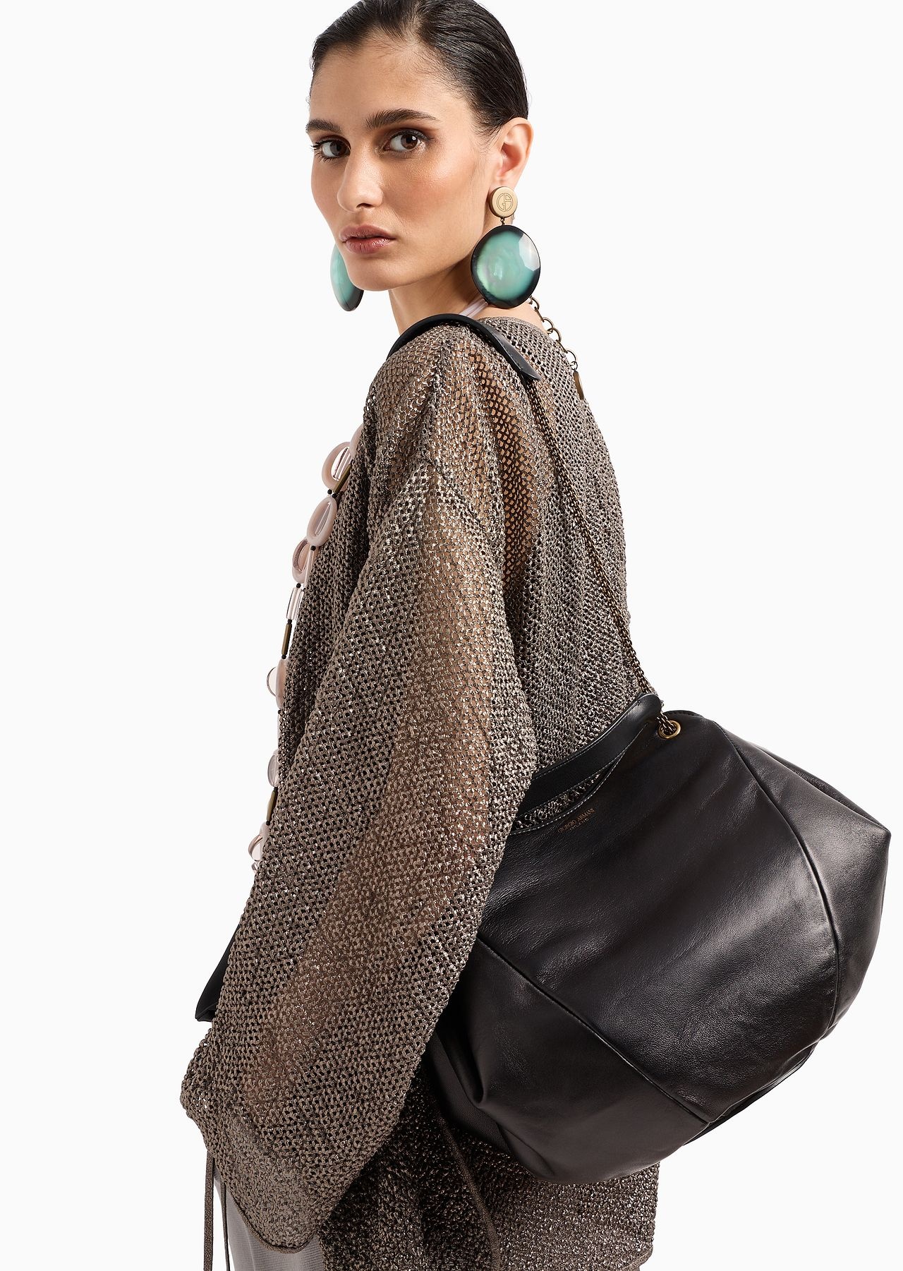Nappa leather shoulder bag - 7
