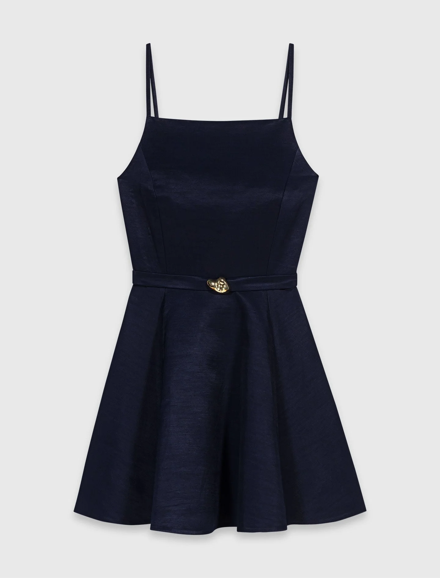 Flared dress with straps - 1