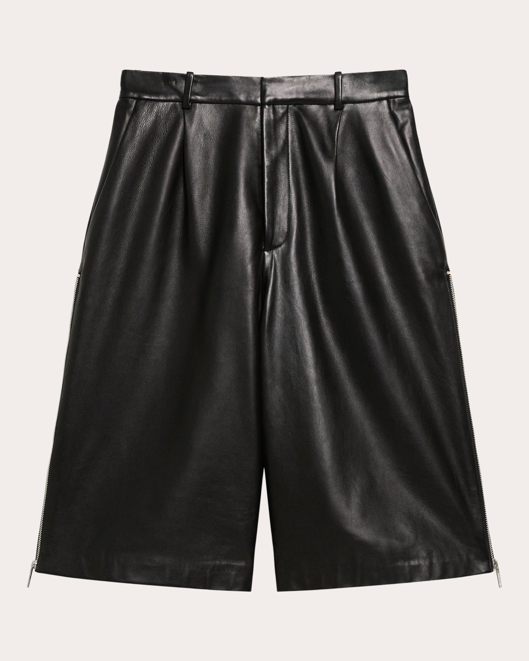 Leather Zip Zoot Shorts - 6