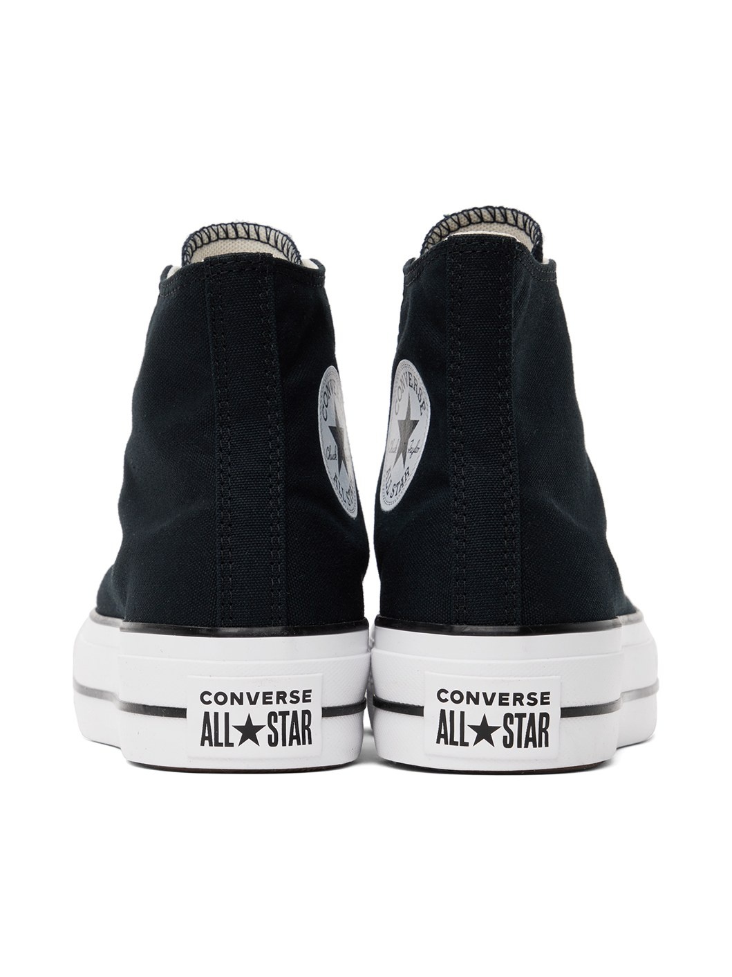 Black Chuck Taylor All Star Lift High Top Sneakers - 2