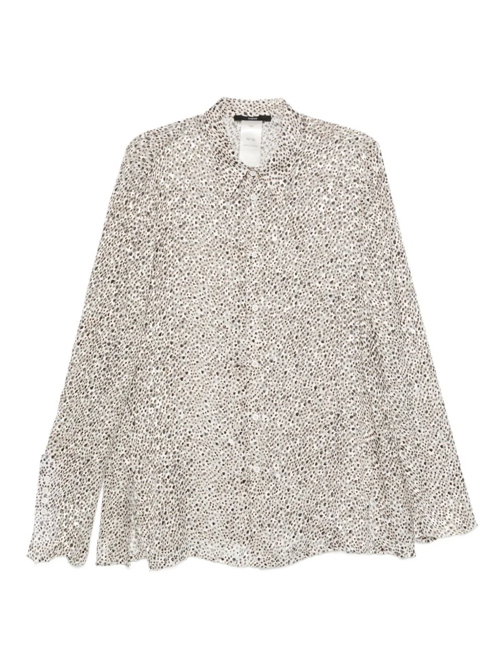 dotted-print shirt - 1