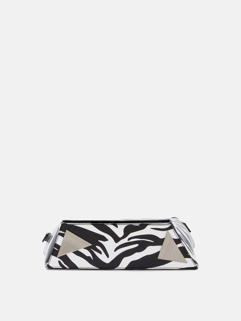 THE ATTICO ''7/7'' BLACK AND WHITE SHOULDER BAG outlook
