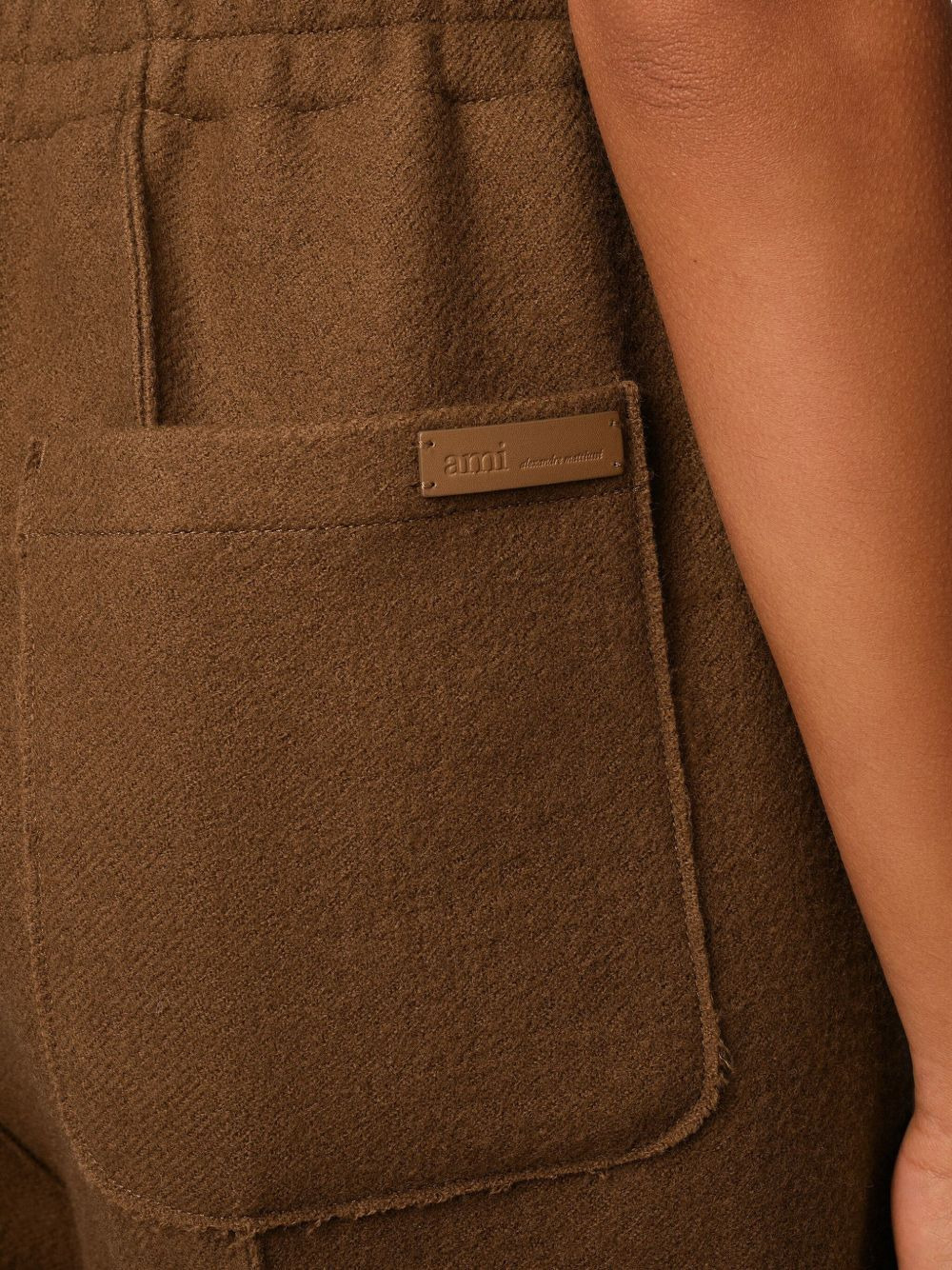 elasticated wool trousers - 7