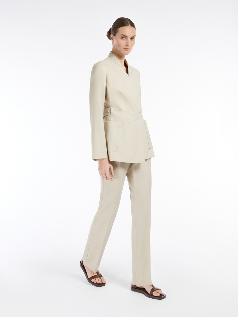 Max Mara TURBIGO Straight-cut wool, mohair and silk trousers outlook
