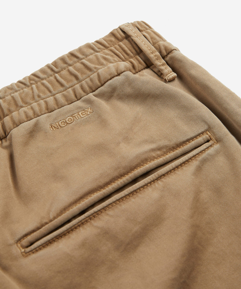 Slim-fit cotton satin trousers 7