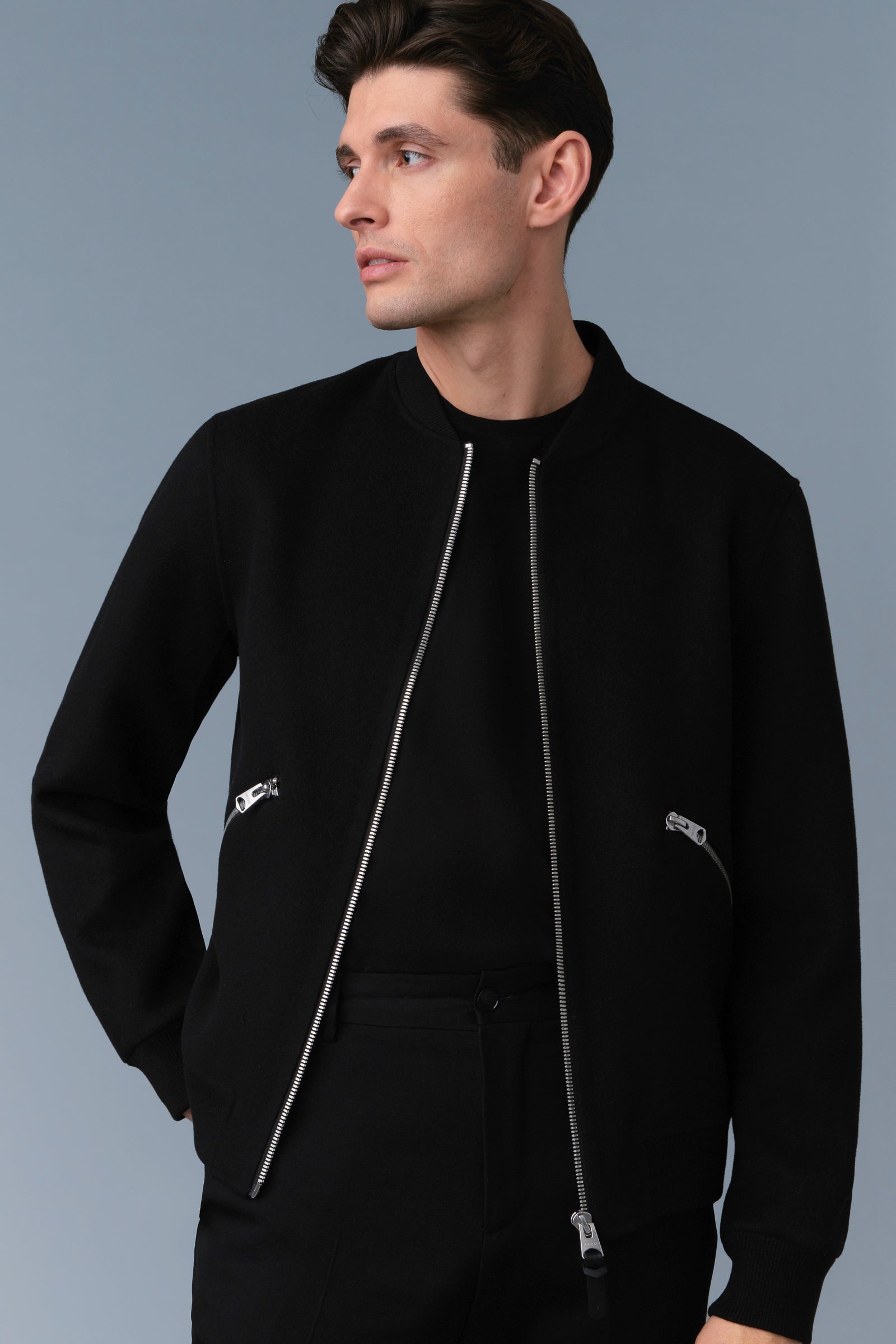 RAMONE-W Double-Face Wool Bomber Jacket - 5