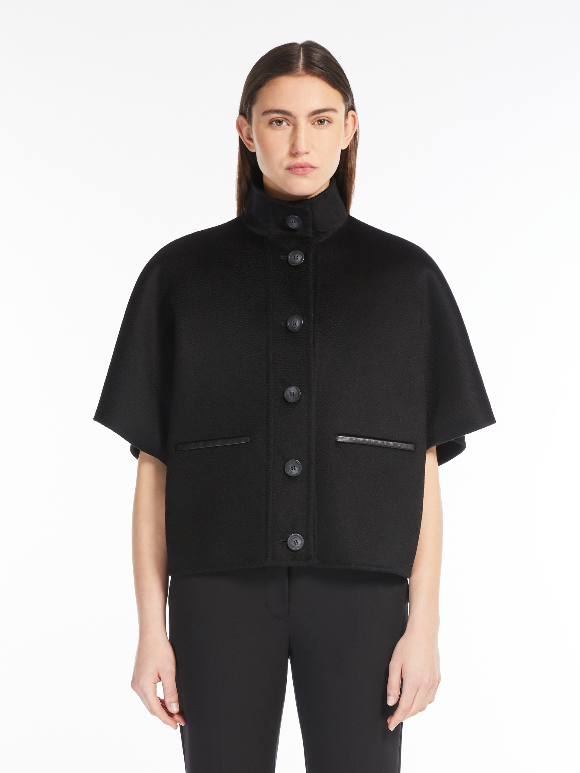 ROLL Short cashmere cape - 3