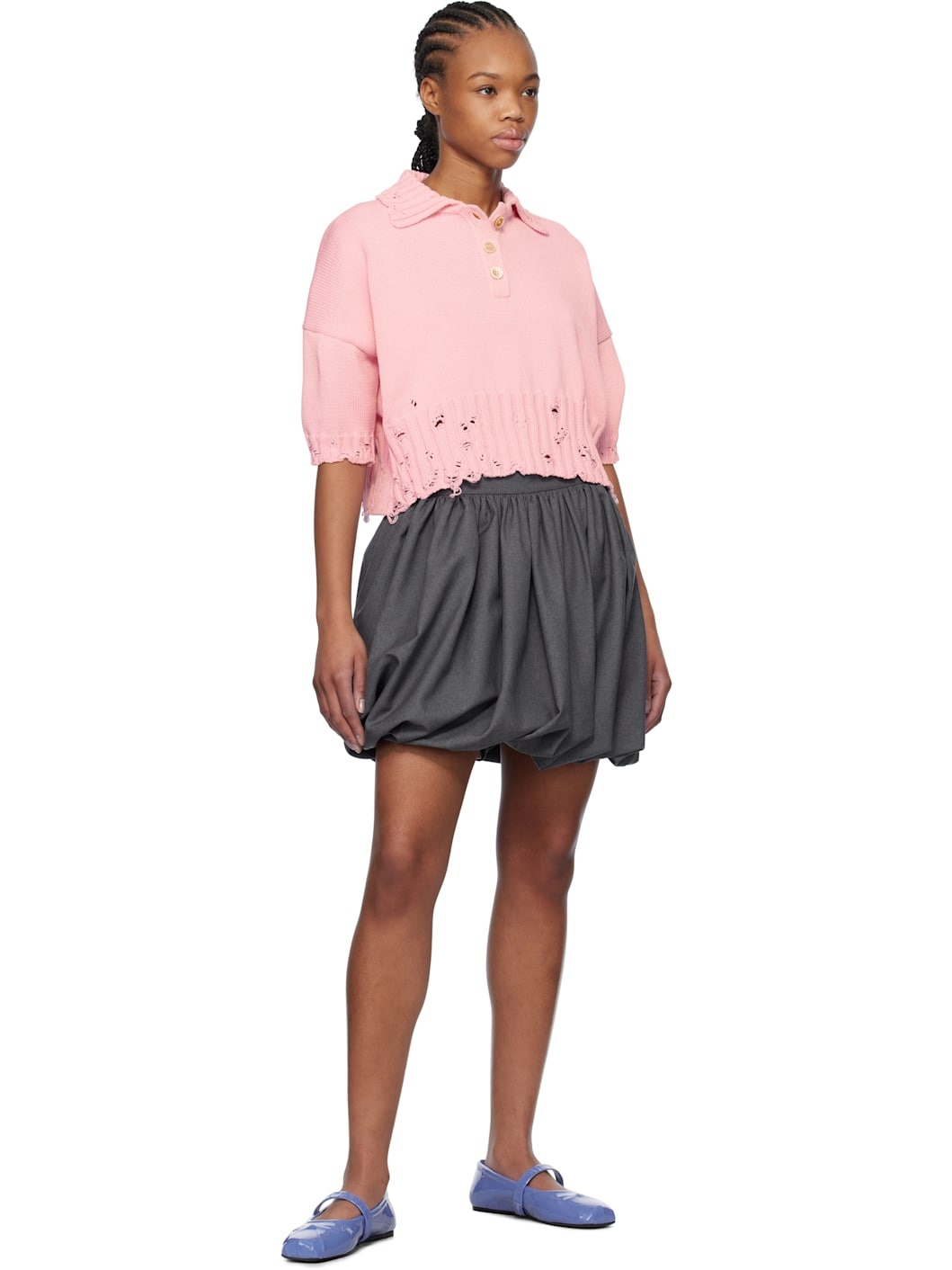 Pink Cotton Polo - 4