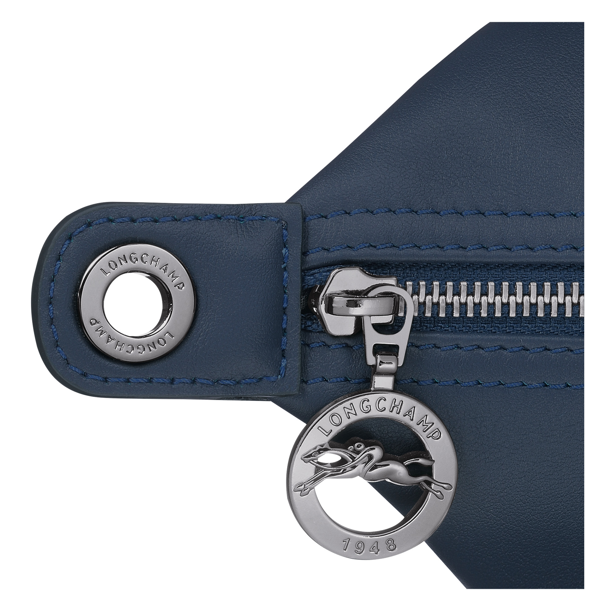 Le Pliage Xtra M Hobo bag Navy - Leather - 6