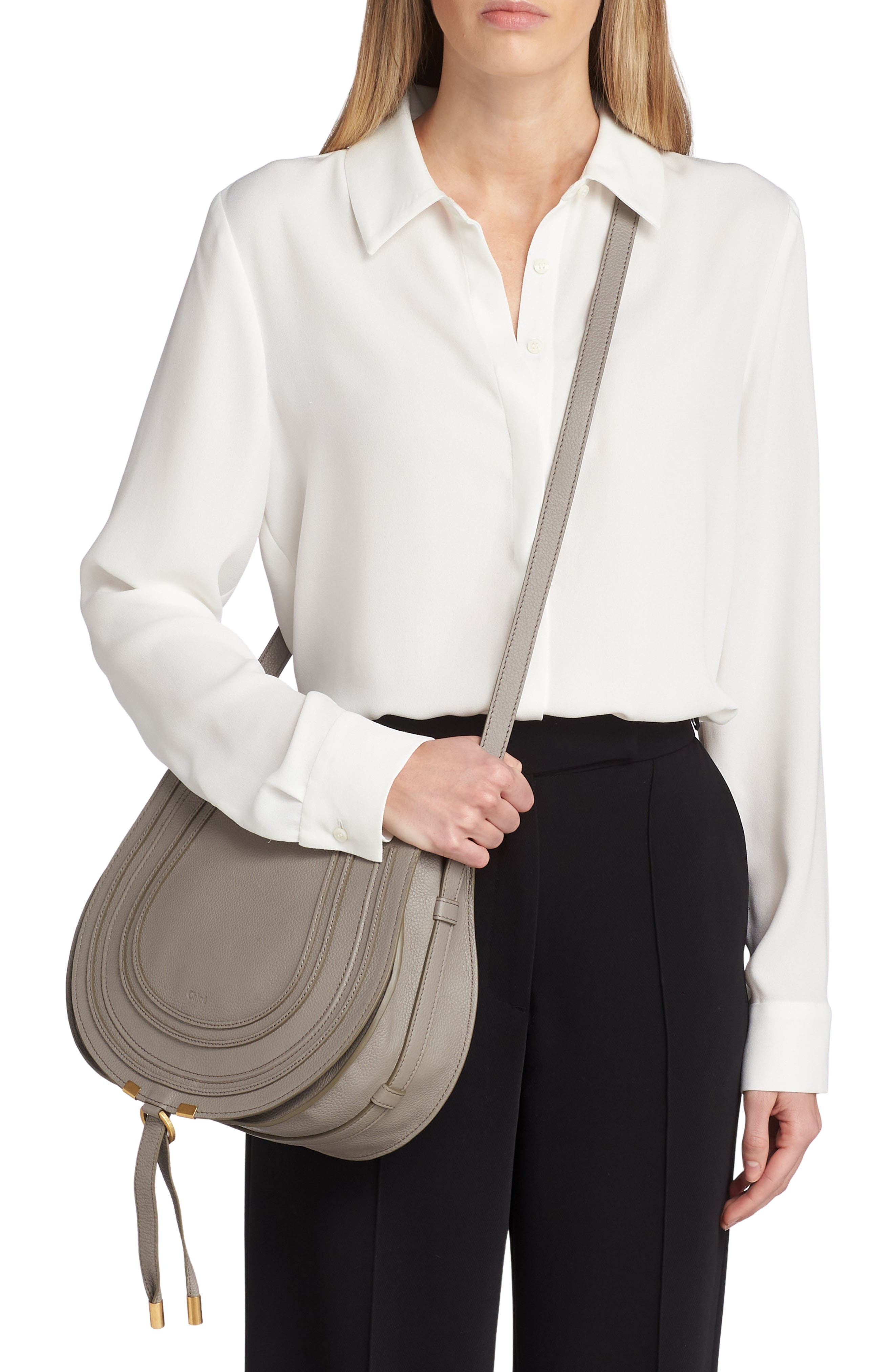 Medium Marcie Leather Crossbody Bag - 2