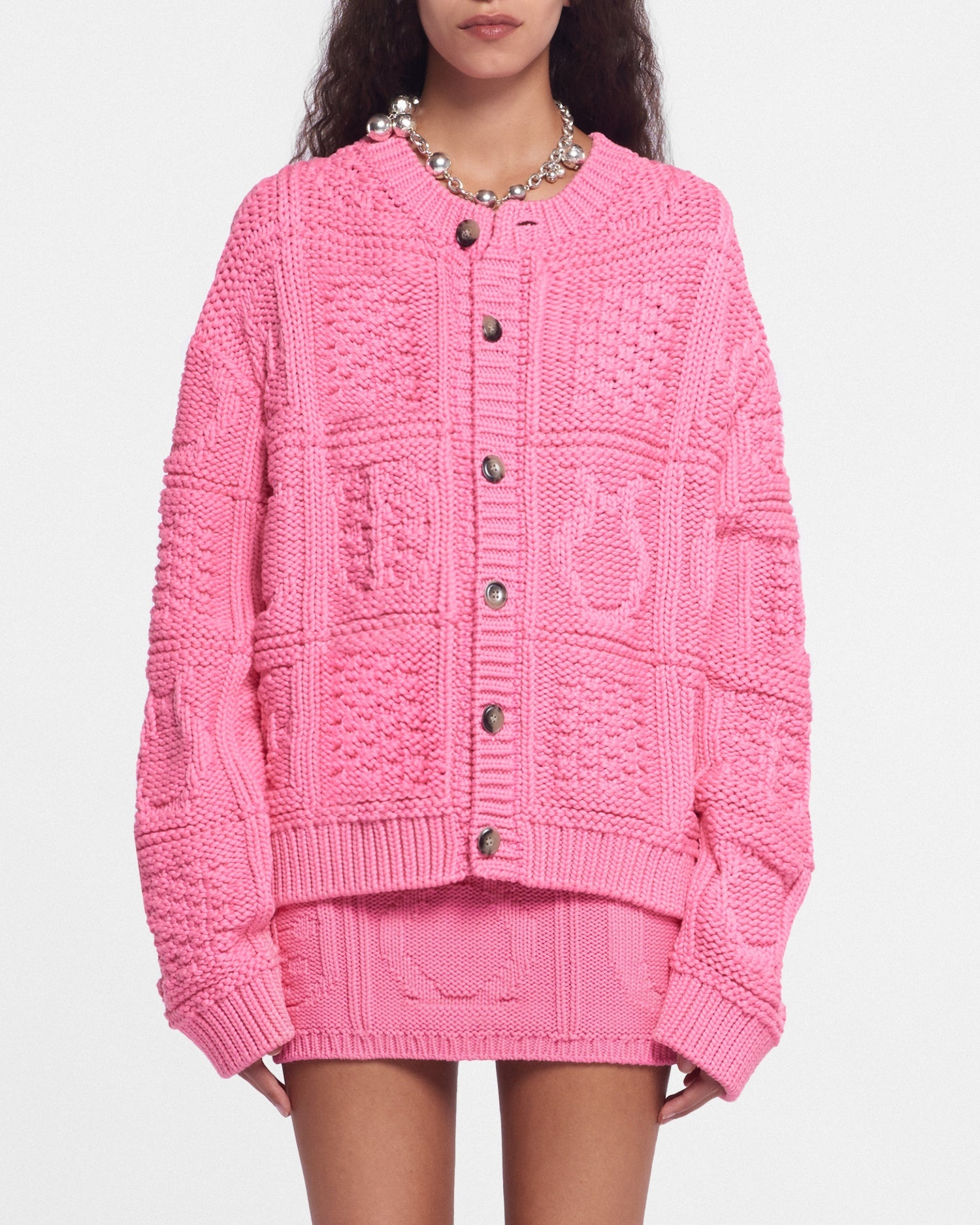 Cable-Knit Cotton-Blend Cardigan - 6