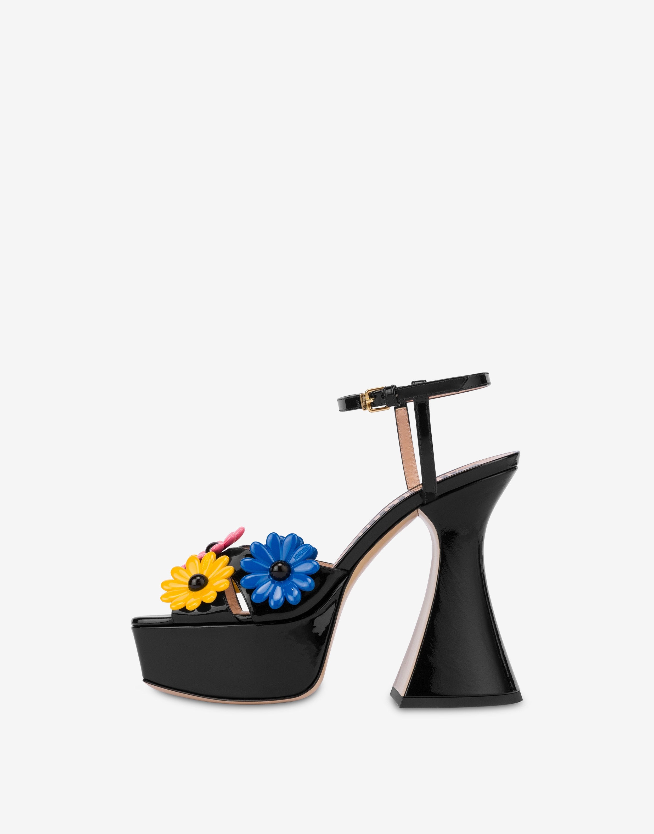 MULTI-COLOUR FLOWERS PLATFORM SANDALS - 2
