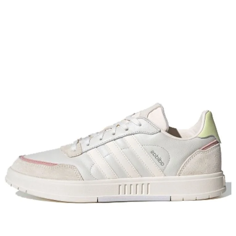 (WMNS) adidas neo Courtmaster White/Brown FV8110 - 1