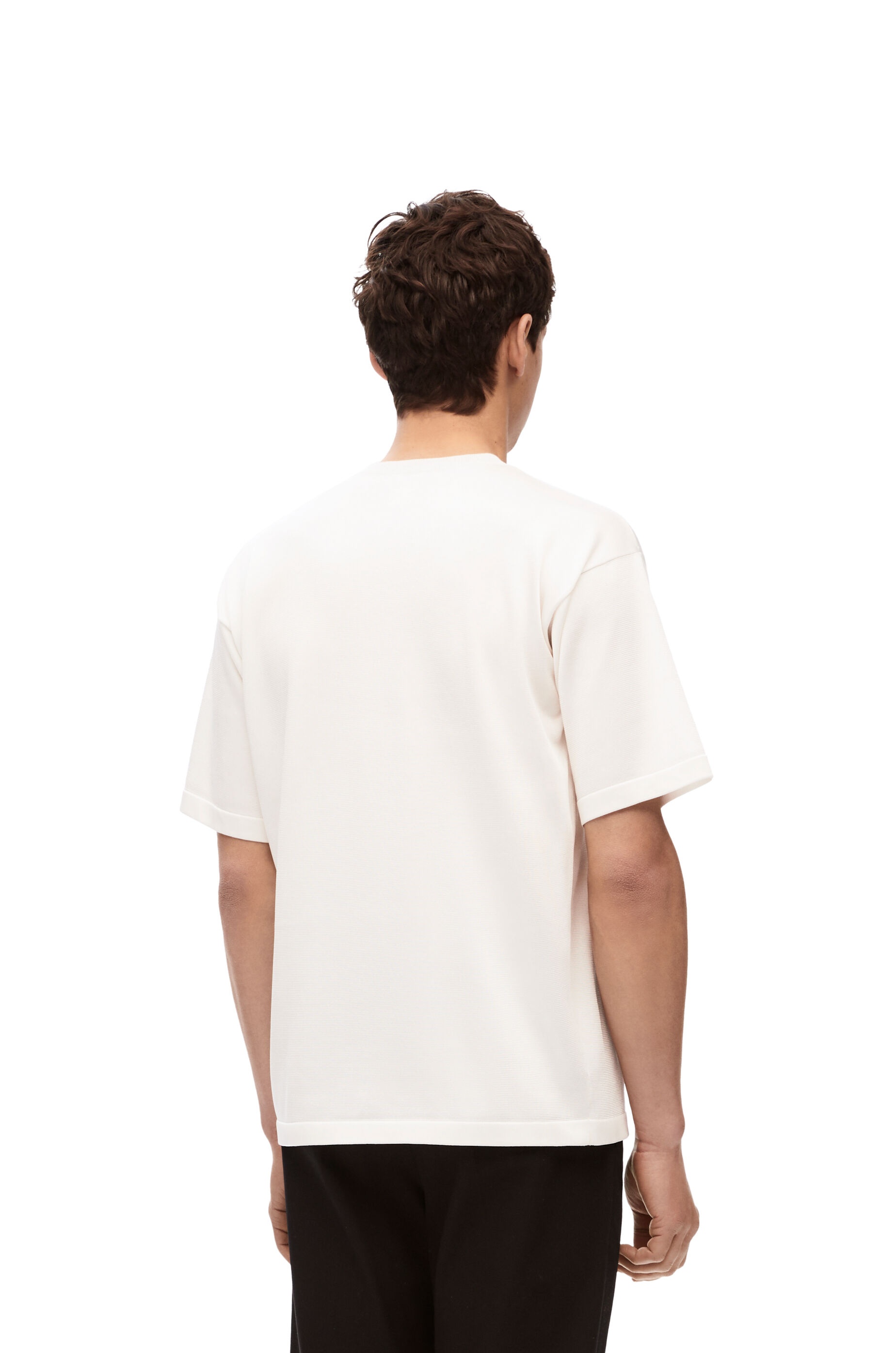 Pleated T-shirt in silk - 4