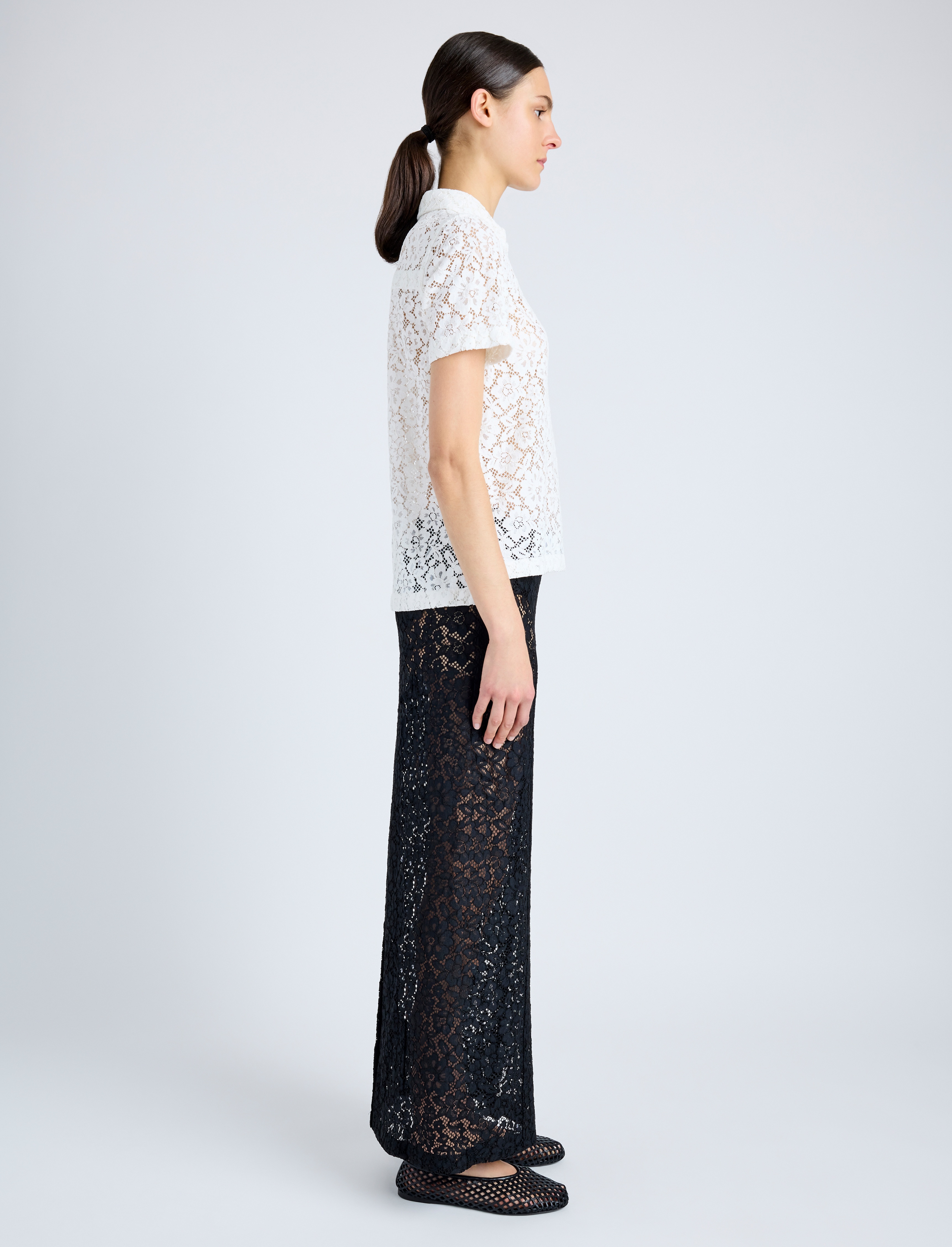 Kennedy Top in Stretch Lace - 4