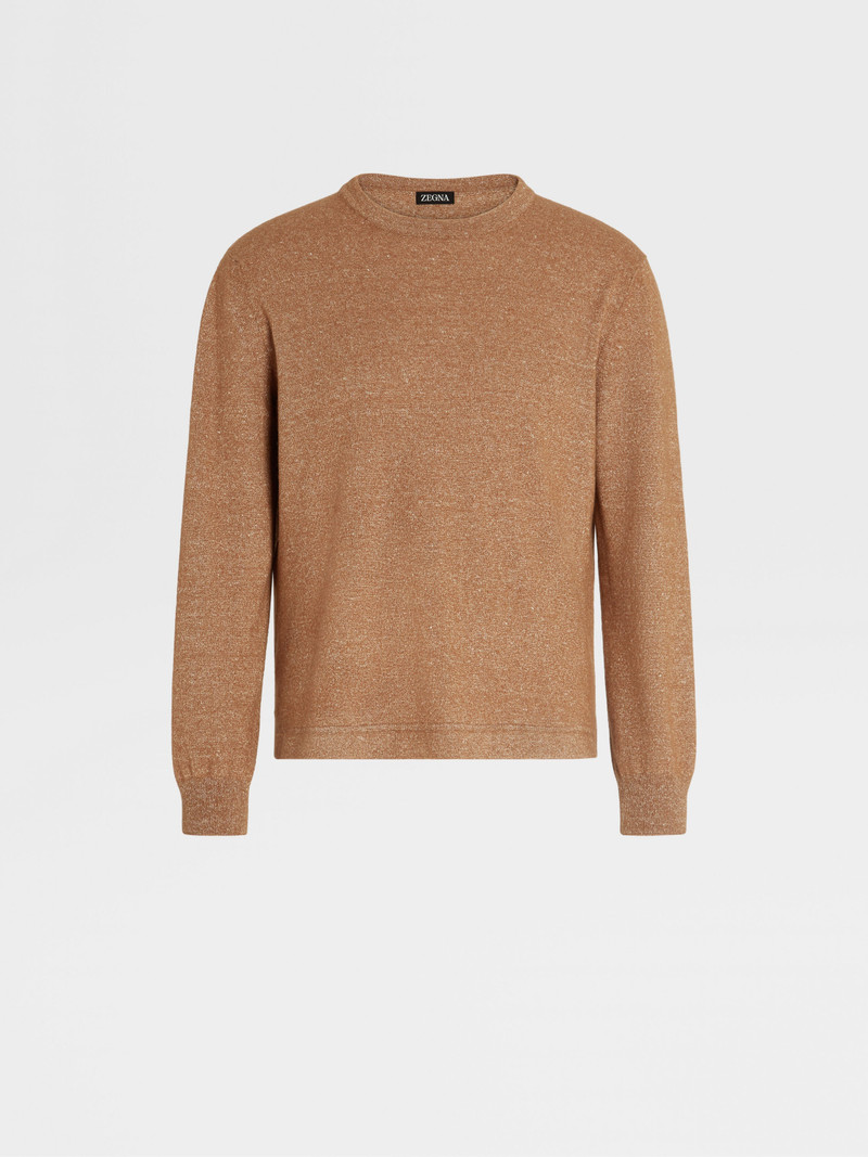 FOLIAGE MÉLANGE OASI CASHMERE CREWNECK 1