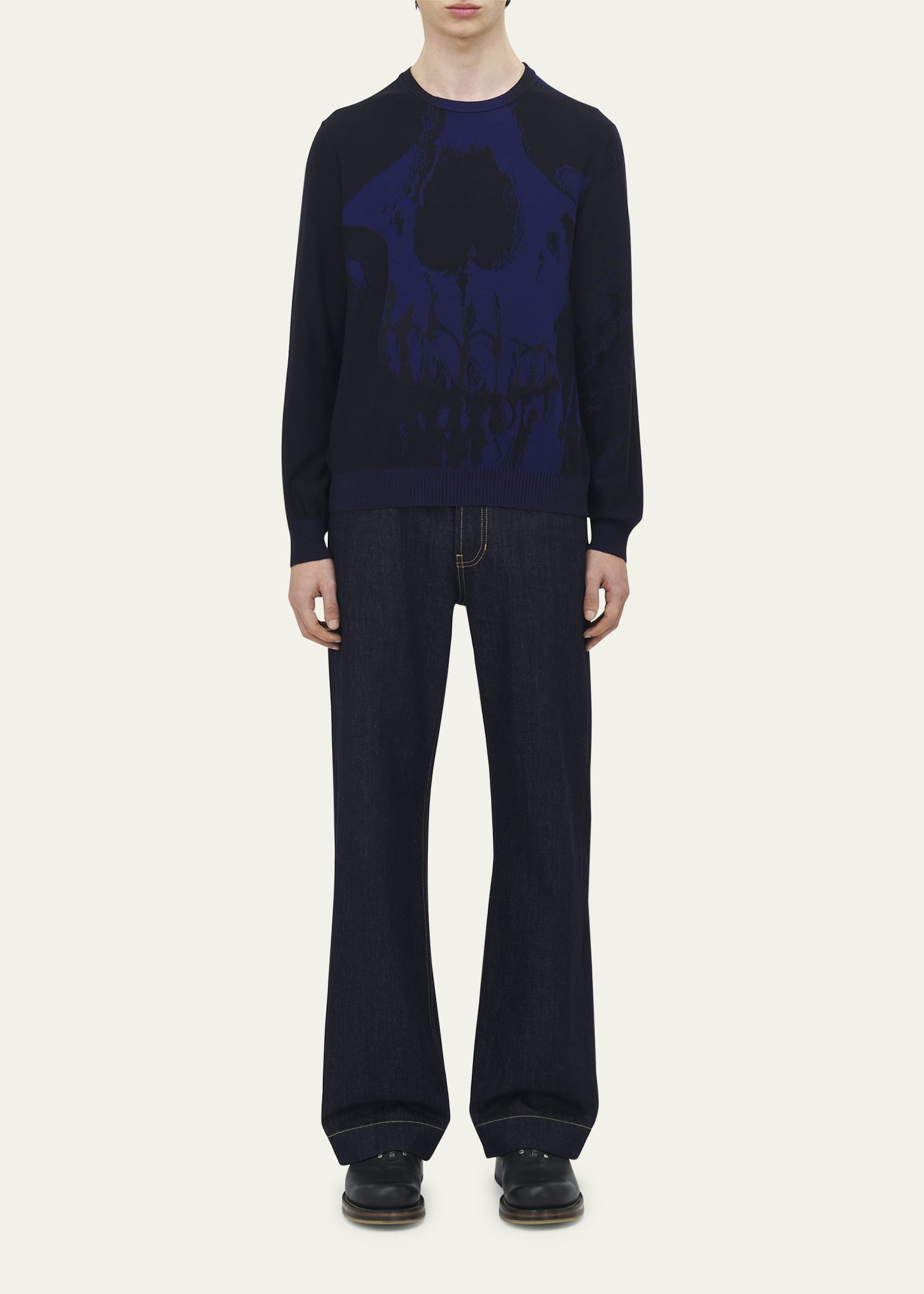 Men's Exploded Skull Sweater - 2