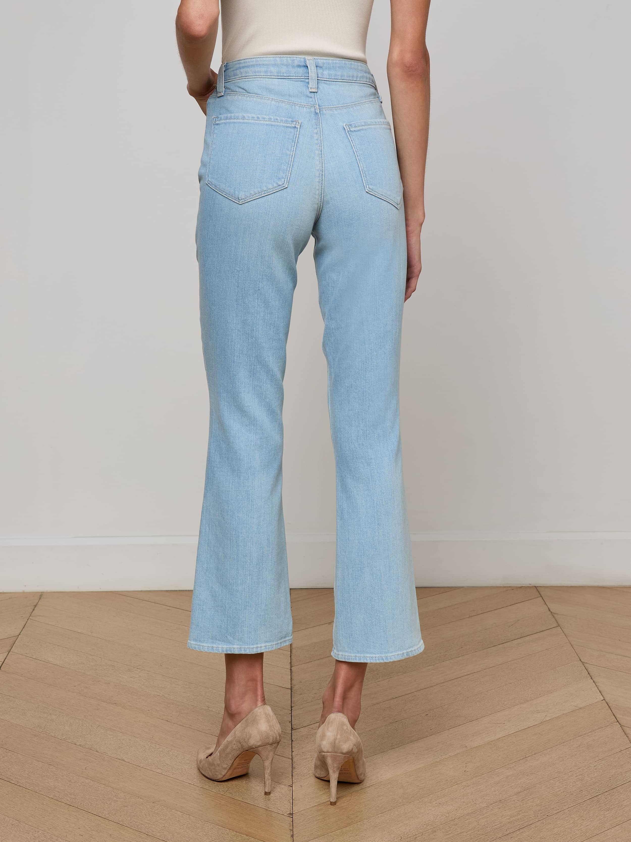 Noya Cropped Slim Flare Jean - 6