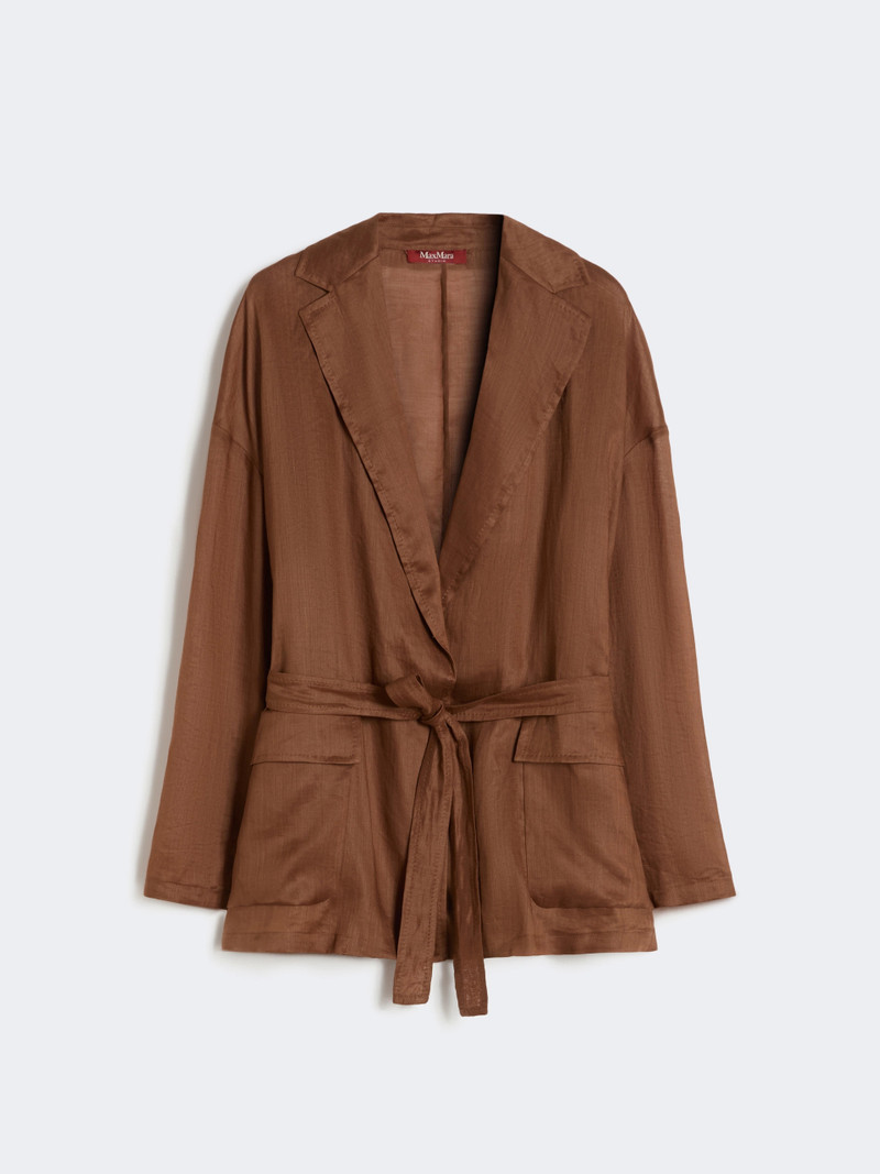 FATTO Ramie canvas jacket - CLAY 1