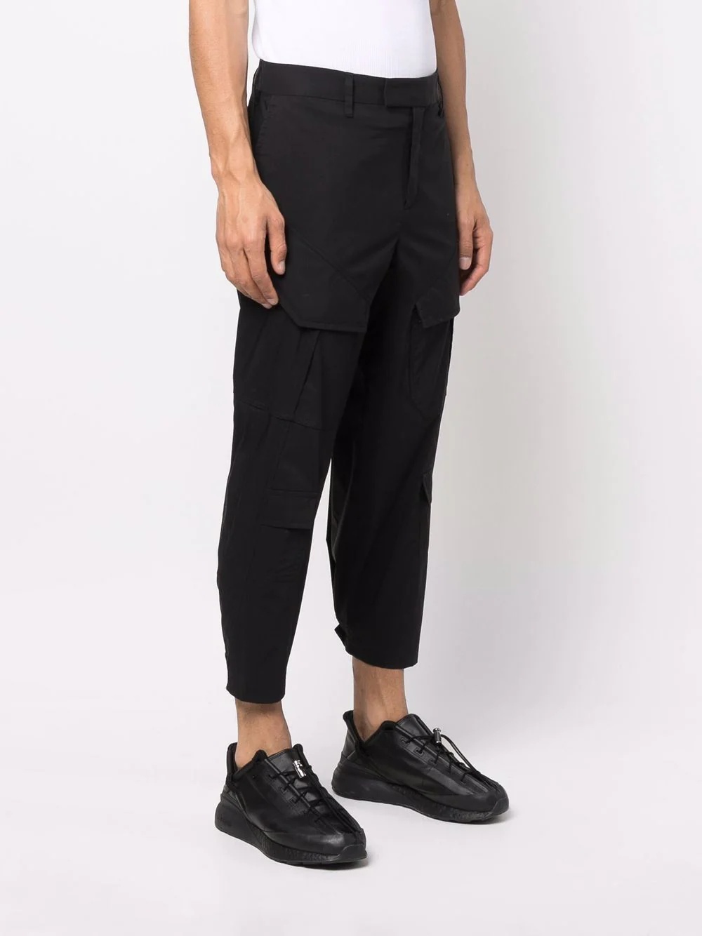 high-waisted cargo pants - 3