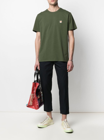 Maison Kitsuné fox-patch cotton T-shirt outlook