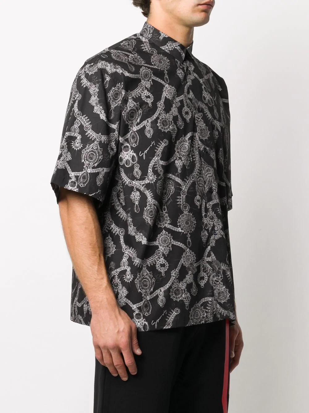 print oversized shirt - 3