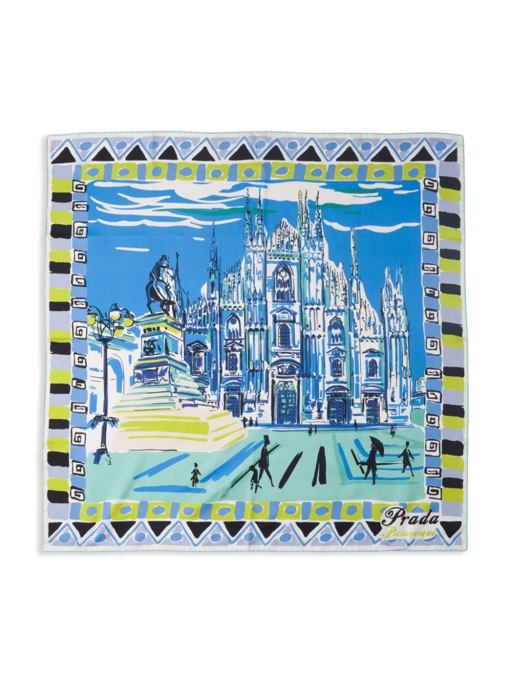 Pittoresque 90 Milan-print foulard - 2