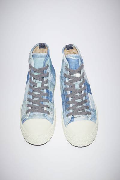 Acne Studios Canvas sneakers - Blue/off white outlook