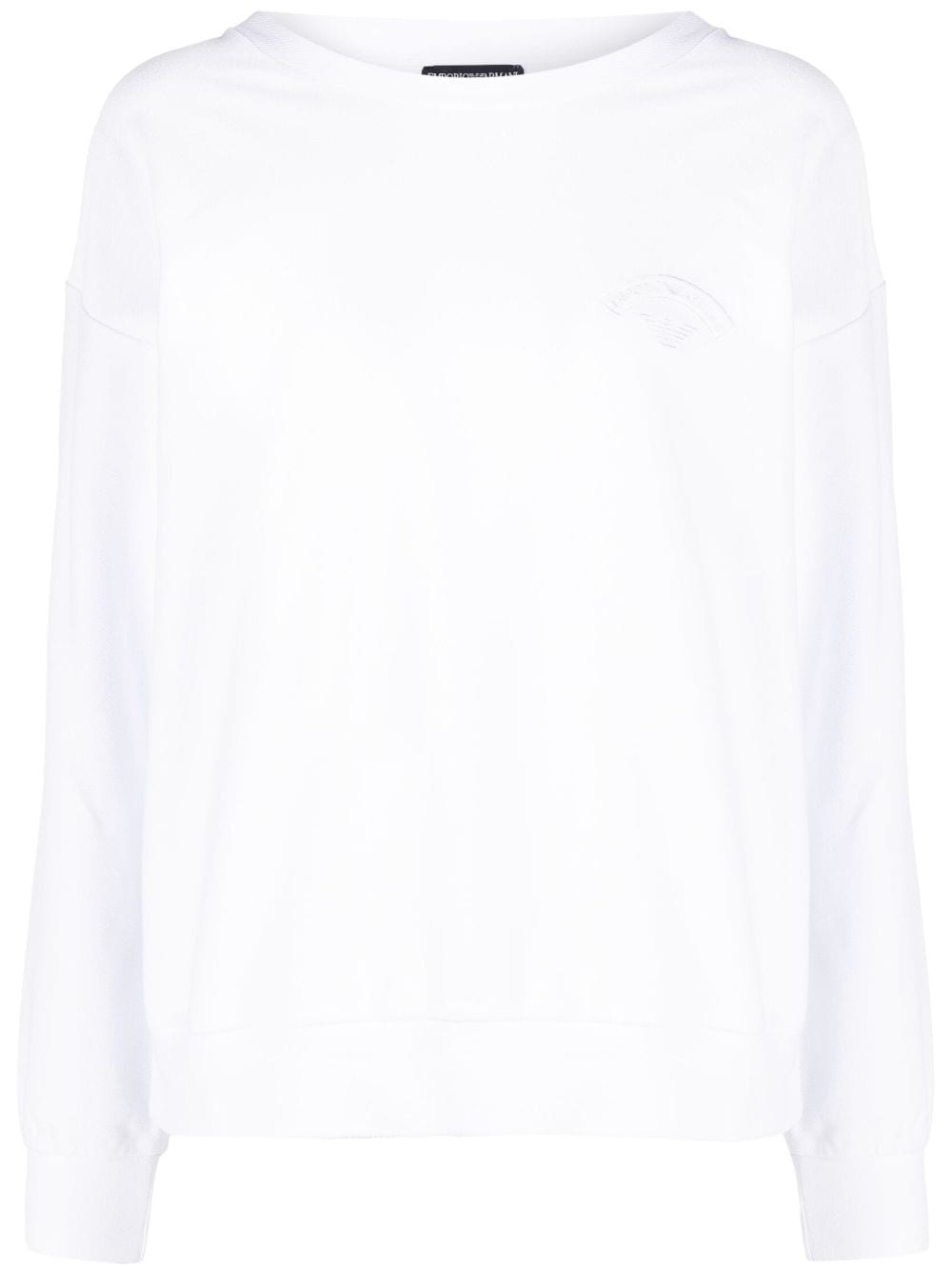 embroidered-logo sweatshirt - 1