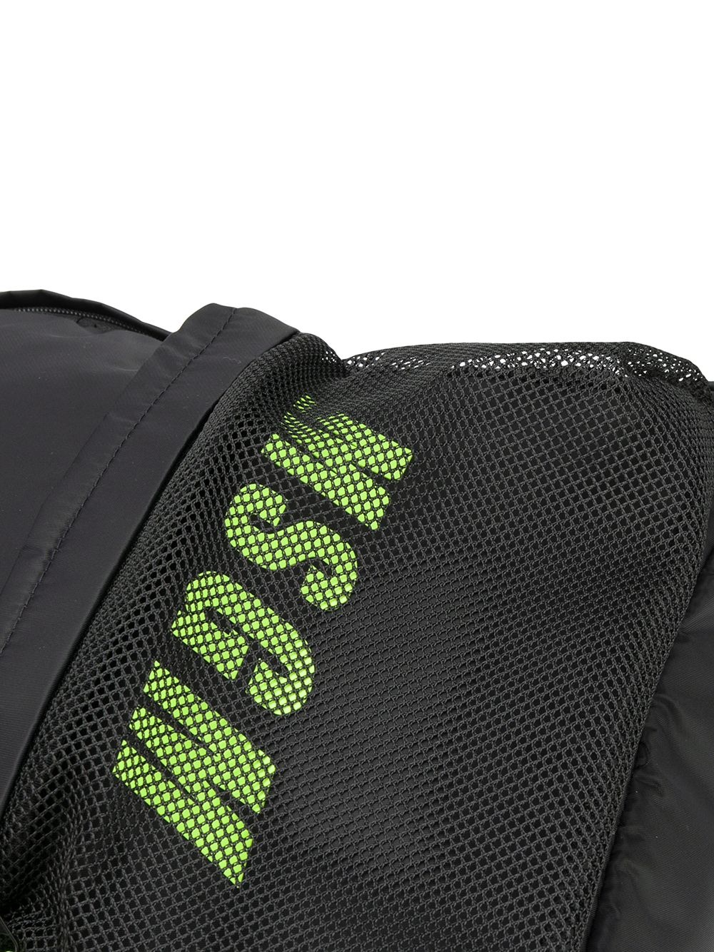 mesh-panel logo-print backpack - 4