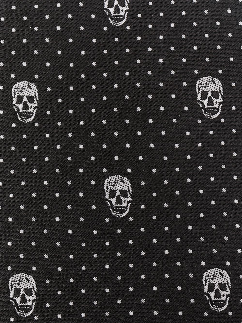 Skull motif jacquard tie - 2