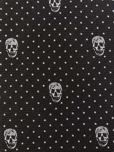 Alexander McQueen Skull motif jacquard tie outlook