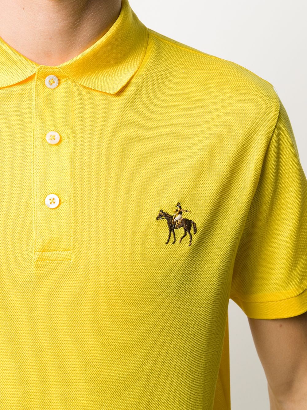 logo embroidered polo shirt - 5