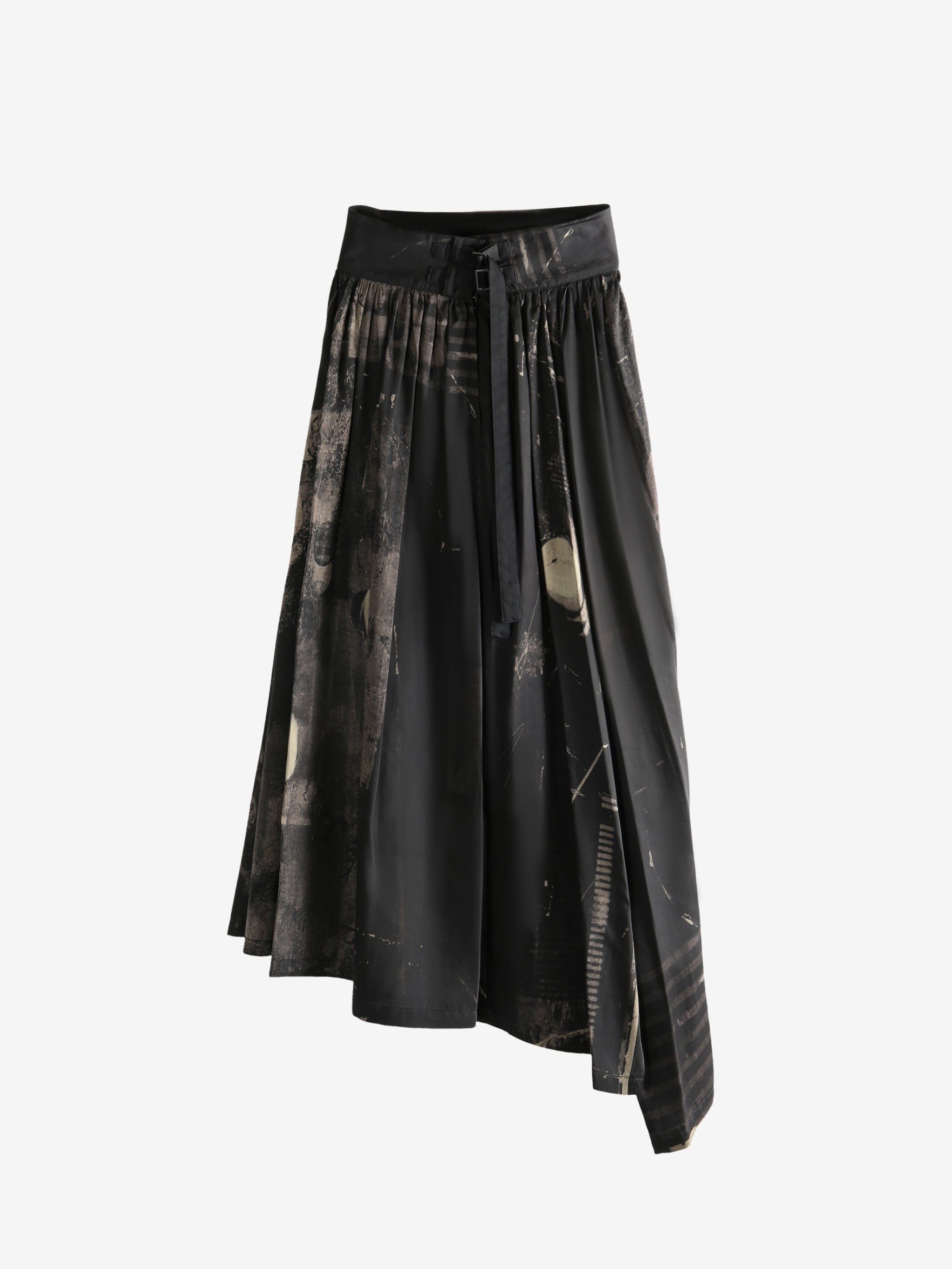 Y'S - Women I-Asymmetrical Gathered Skirt - 4
