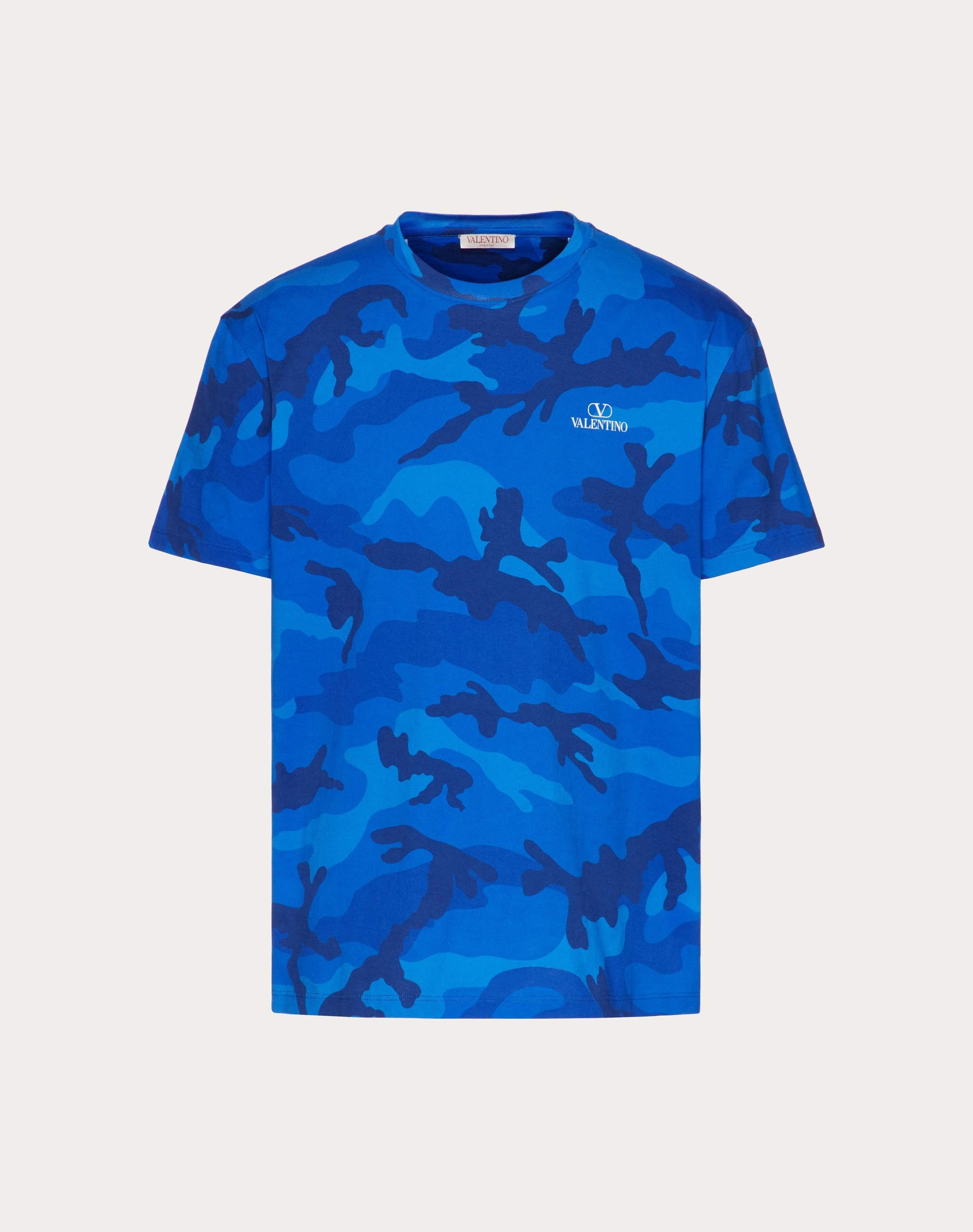 CAMOUFLAGE PRINT COTTON T-SHIRT - 1