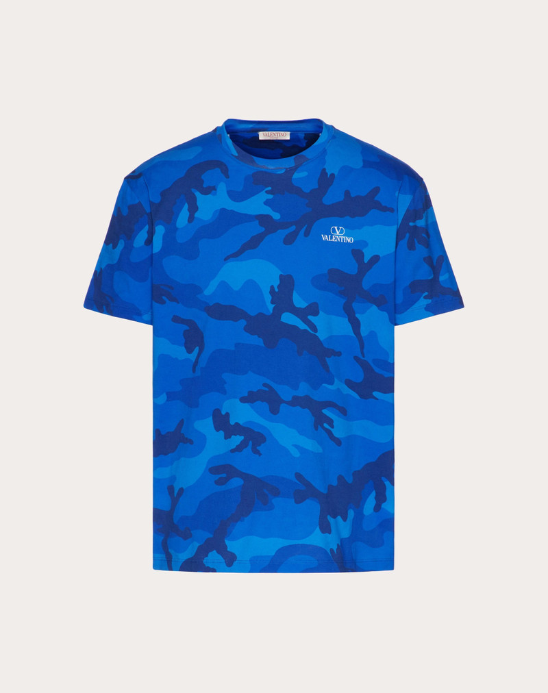 CAMOUFLAGE PRINT COTTON T-SHIRT 1