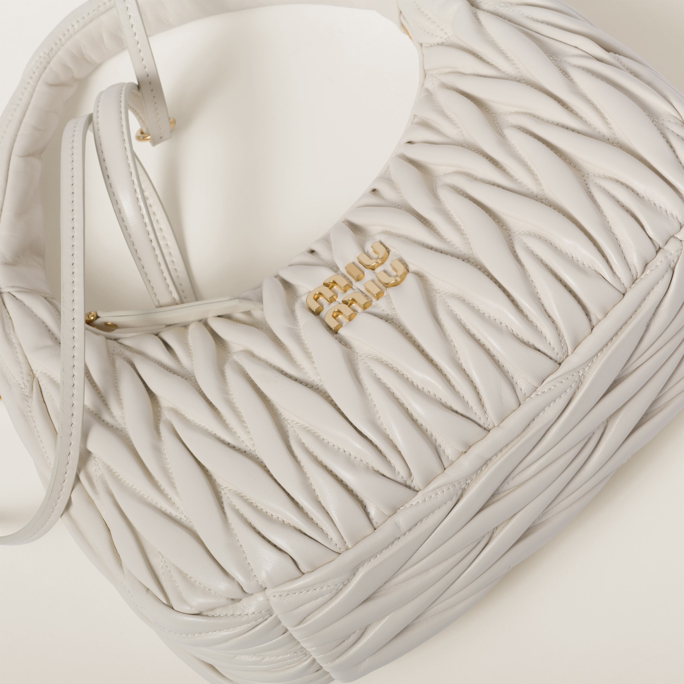 Wander matelassé nappa leather hobo bag - 7