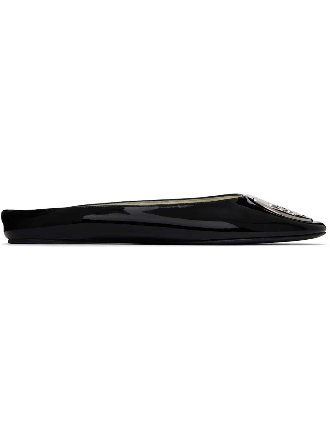 SSENSE Exclusive Black Reva Backless Ballerina Flats - 1