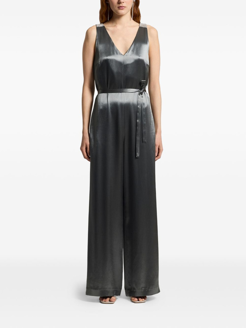 Shiny satin jumpsuit 1
