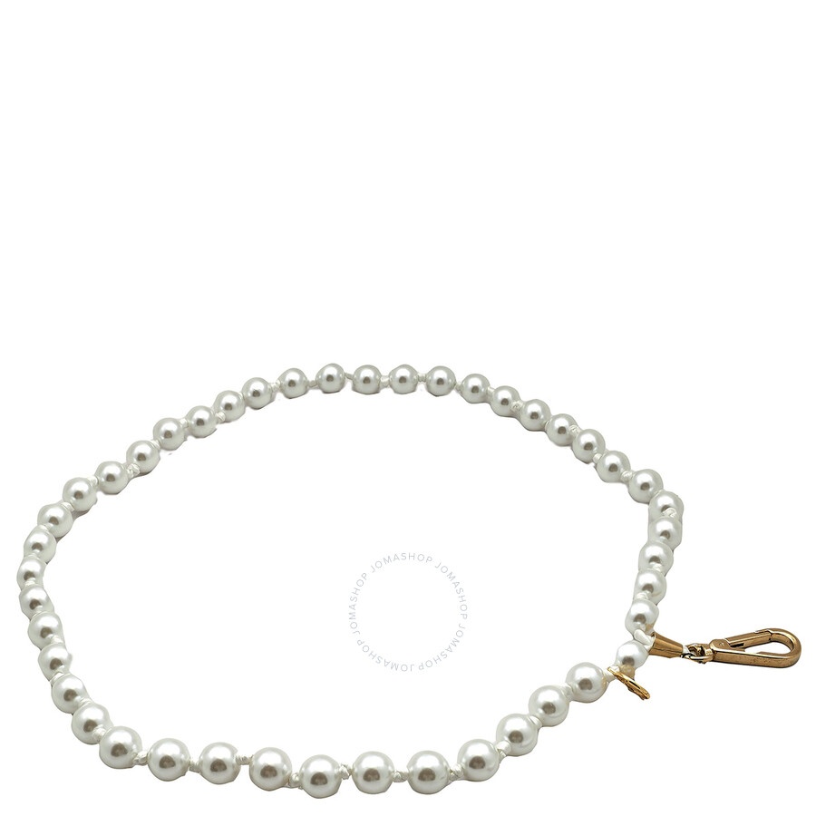 Maison Michel Martine White Pearls Shoulder Strap - 4
