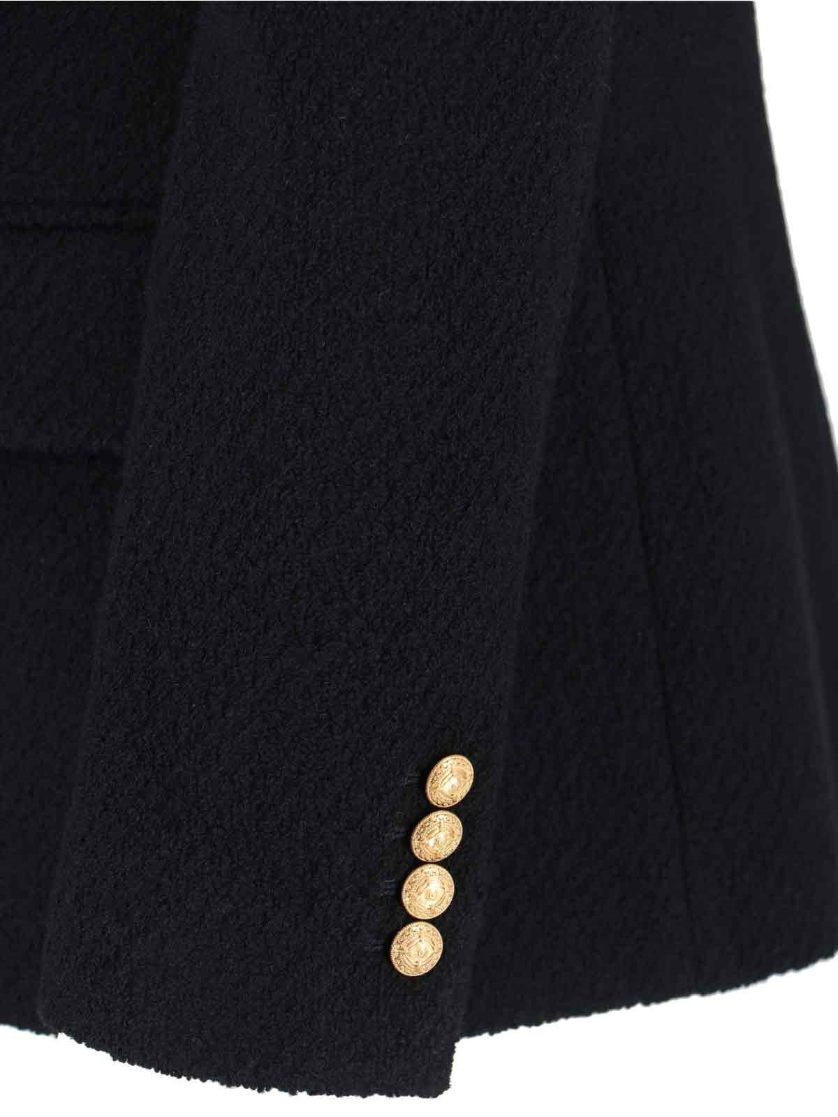 DOUBLE-BREASTED WOOL BLEND BLAZER - 3