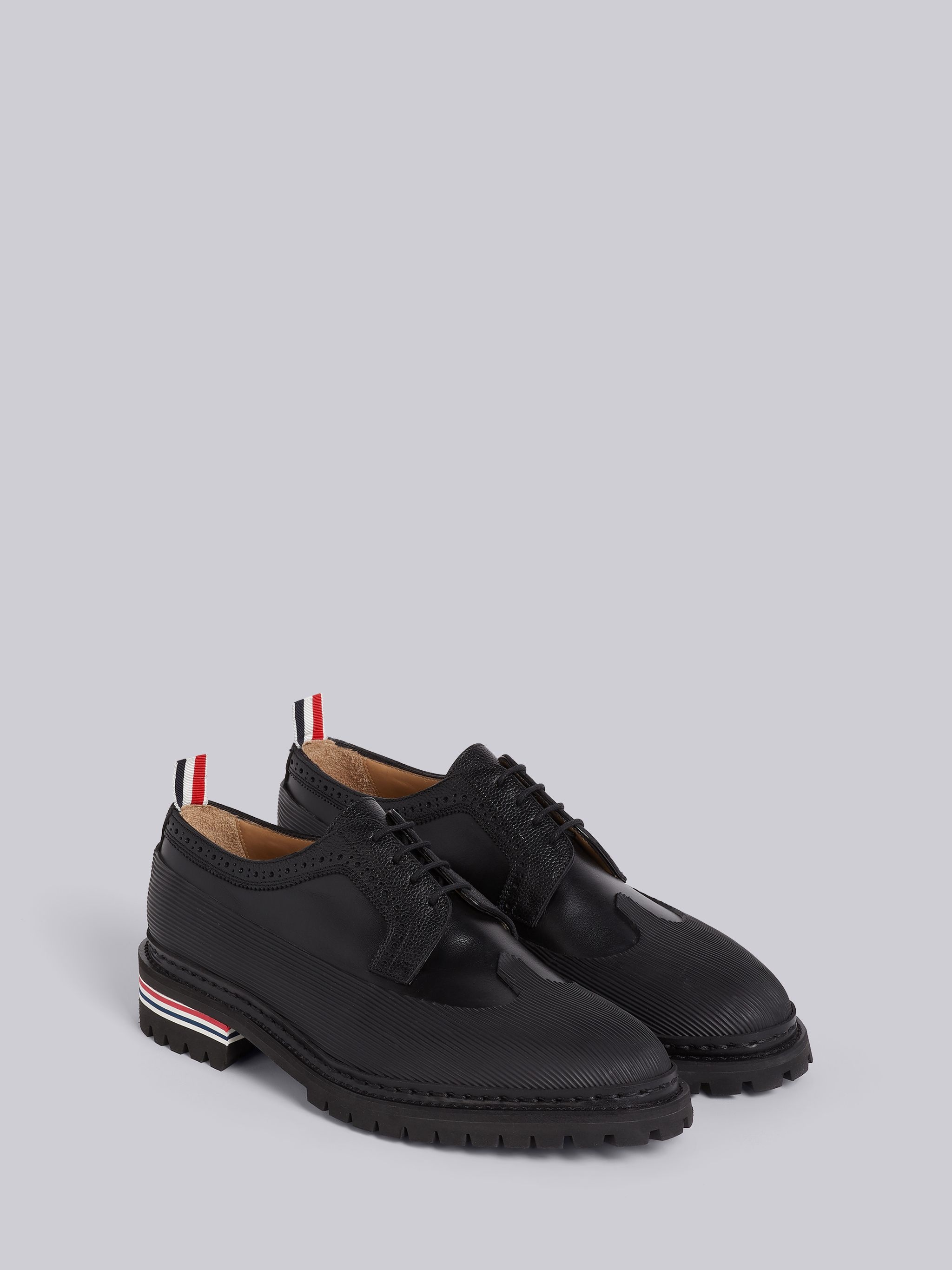 Black Vitello Calfskin Vulcanized Longwing Brogue - 2