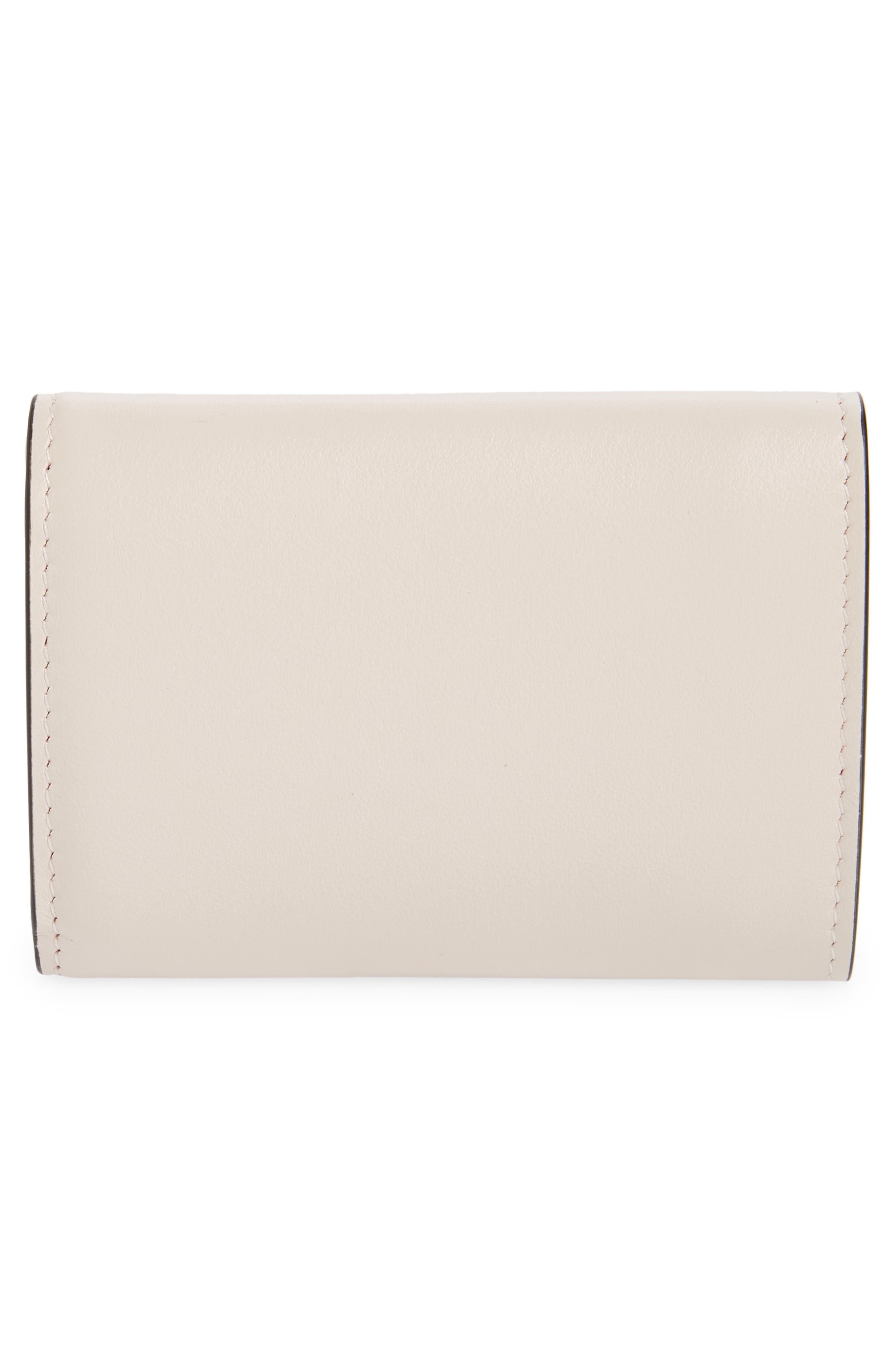 Christian Louboutin Loubi 54 Compact Leather Wallet in 5446 Leche/Gold at Nordstrom - 4