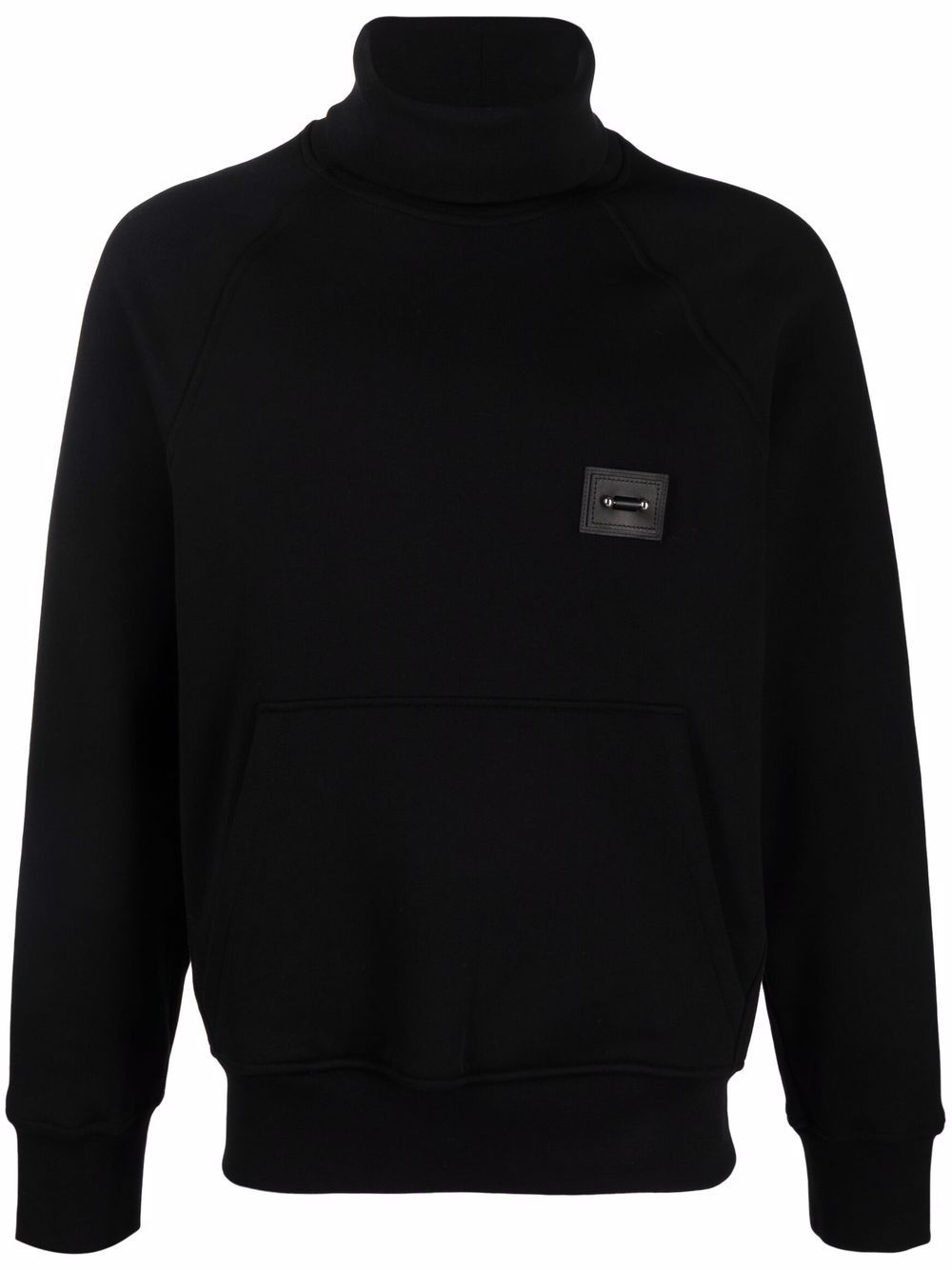 logo-patch rollneck sweatshirt - 1