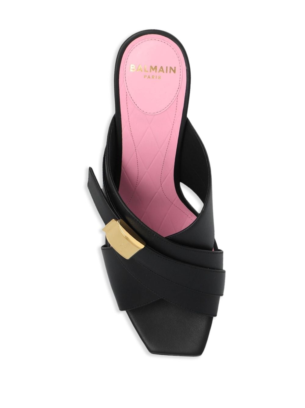 crossover 75mm leather mules - 4