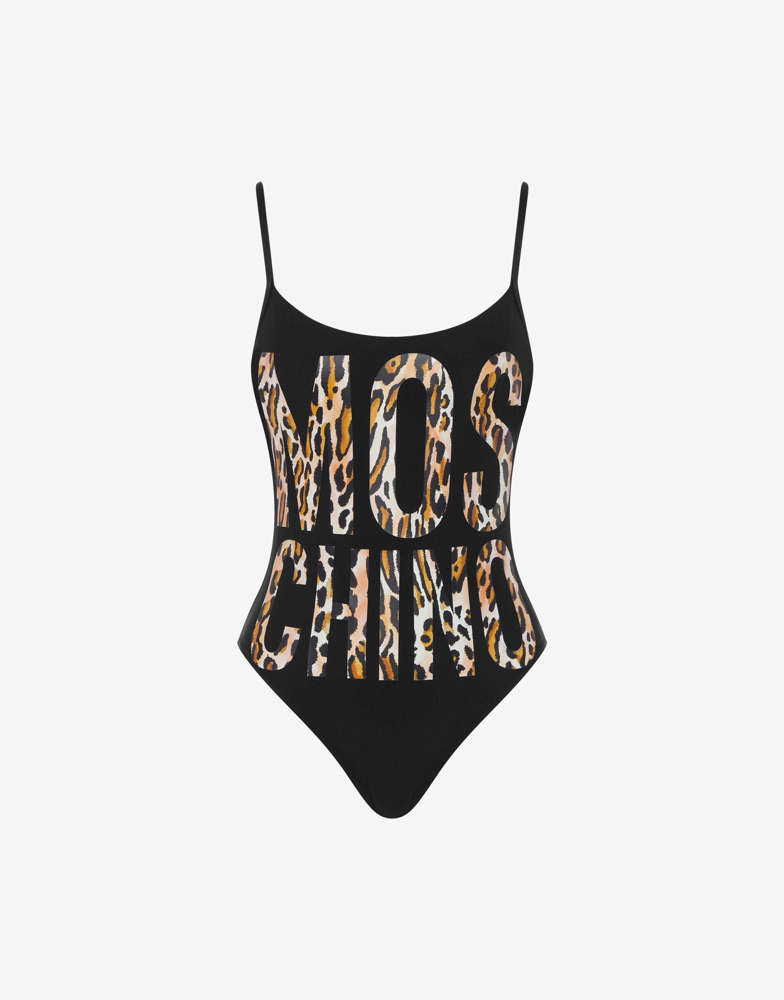 LEOPARD LOGO ONE-PIECE SWIMSUIT - 1