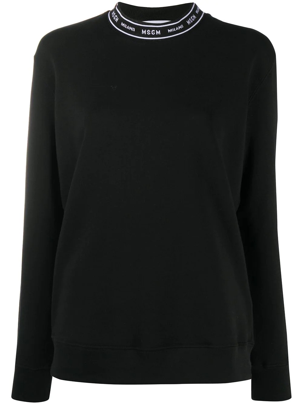 mock neck cotton jumper - 1